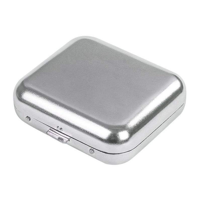 Portable Mini Metal Ashtray with Lid Windproof for Car Outdoor Patio Travel - Image 2