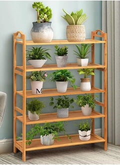 watheer 5-Tier Shoe Rack Organizer Natural Bamboo  - Image 4