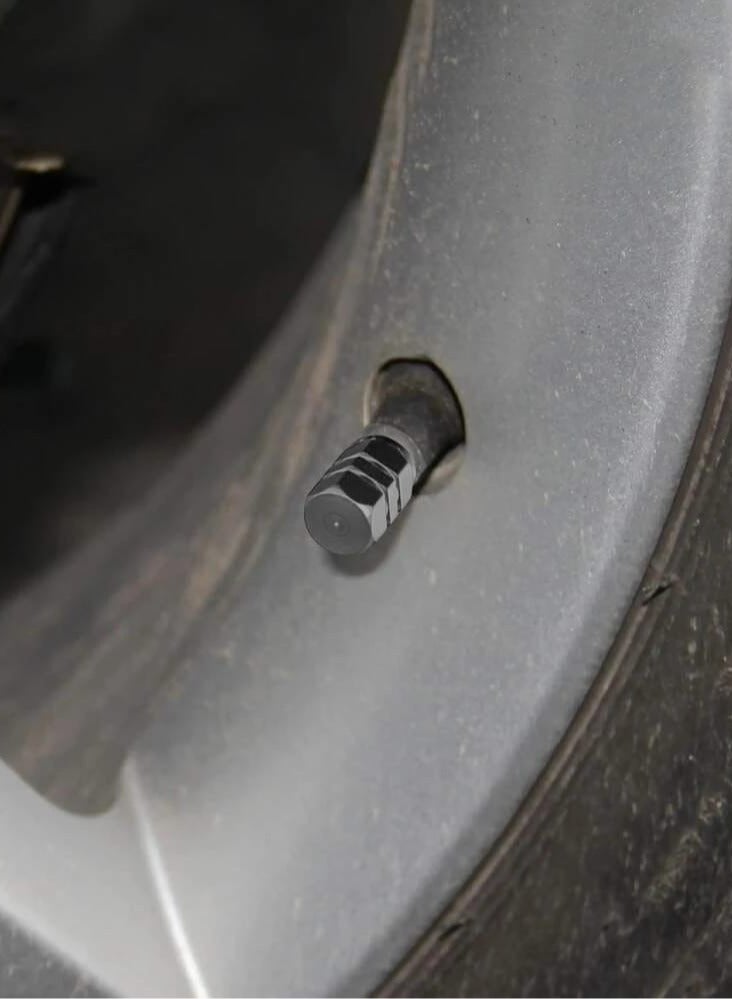 Generic Wheel Caps With a Distinctive Hexagonal Design, 4 Pieces Black  - Image 3