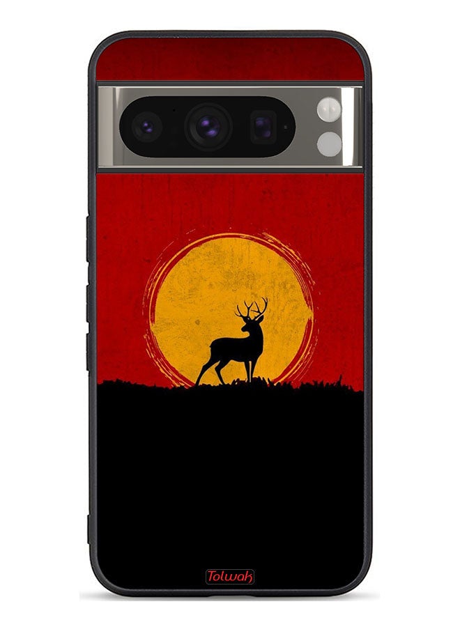 Tolwak Google Pixel 8 Pro Protective Case Cover Deer And Moon Artwork - Image 1