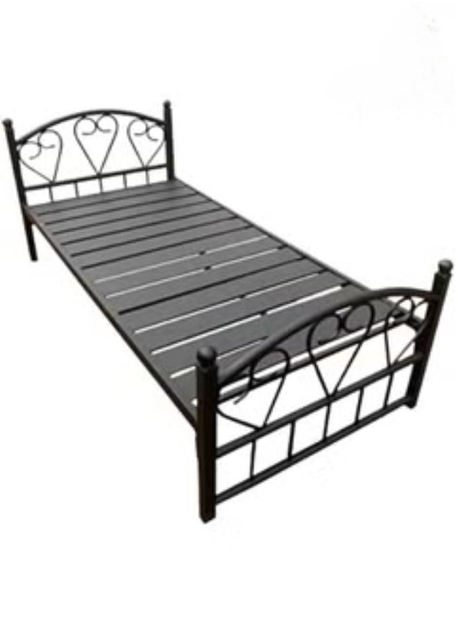 SULSHA Full Heavy Duty Single Steel Bed Black 90x190Cm  - Image 3