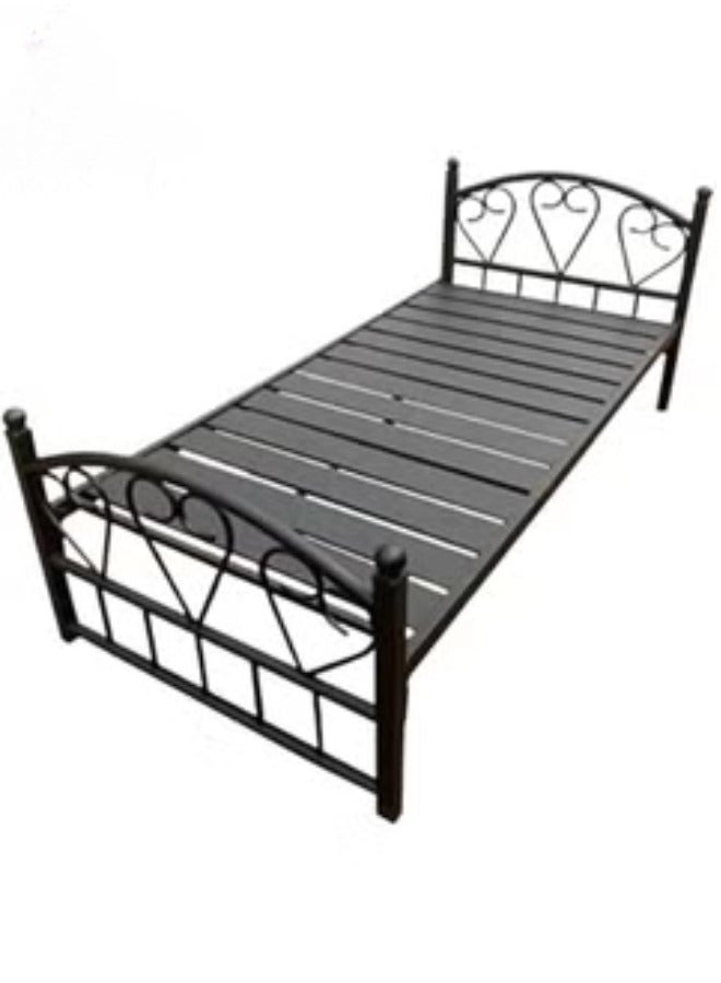 SULSHA Full Heavy Duty Single Steel Bed Black 90x190Cm  - Image 4