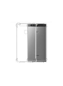 جراب متوافق مع جراب Huawei P9 Lite حافظة شفافة كريستالية مع زوايا معززة من مادة TPU وسادة ممتصة للصدمات ومضادة للخدش وغطاء خلفي شفاف متين لهاتف Huawei P9 Lite شفاف