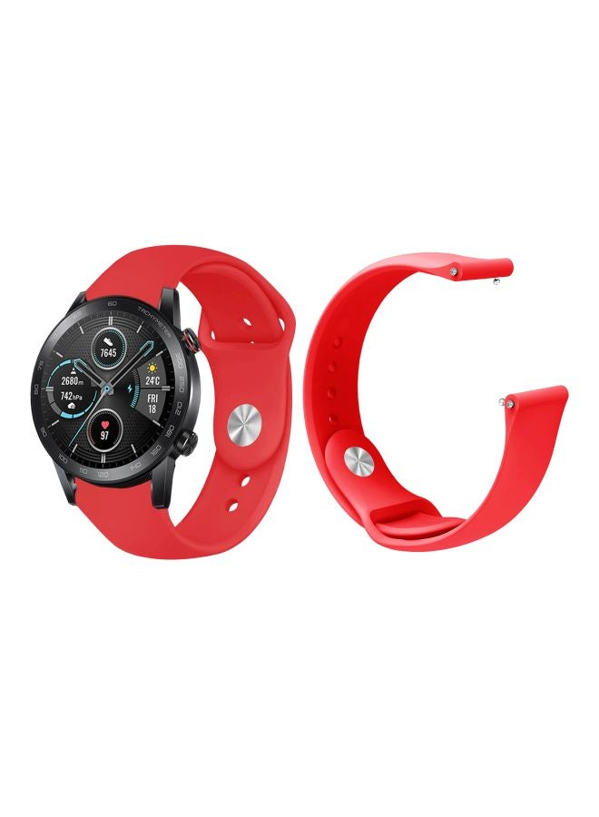 Perfii Replacement Band For Honor MagicWatch 2 46mm Red - Image 3