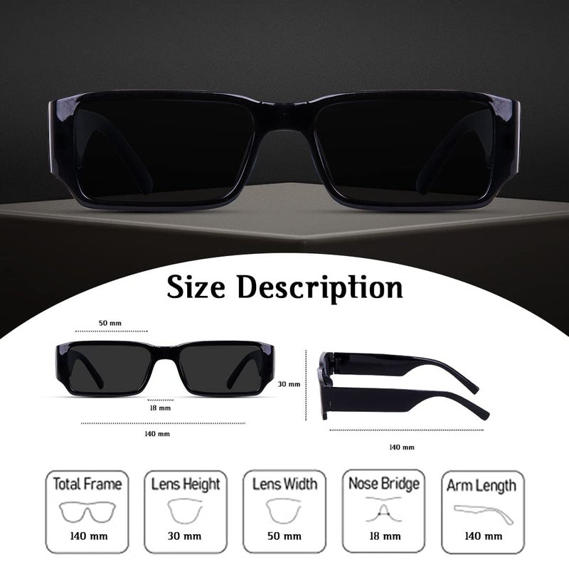 CREATURE Mc Stan Rectangle Retro Vintage Narrow Unisex Polarized Sunglasses Small Narrow Square Sun Glasses - Image 5