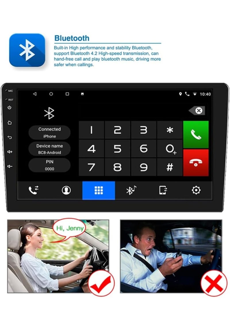 RAYMOS - Toyota Camry Car Stereo 2006-2011 Android Screen Support Apple Carplay Android Auto Wireless Fast Interface AHD Camera Included SIM Card Support Bluetooth 4GB RAM 10 Inch Touchscreen - Image 1