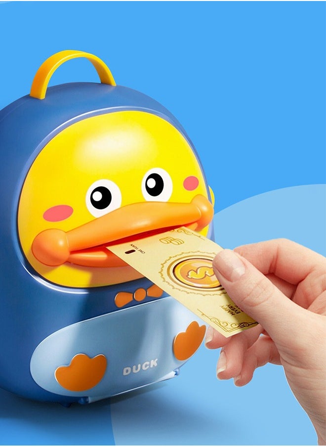 GROIC Electronic Duck Bank Toys, Money Saving Bank/Piggy Bank, Cartoon Backpack Bank Toy with Password & Fingerprint Unlock, Automatic Rolling Cash Toys for Kids  - Image 3