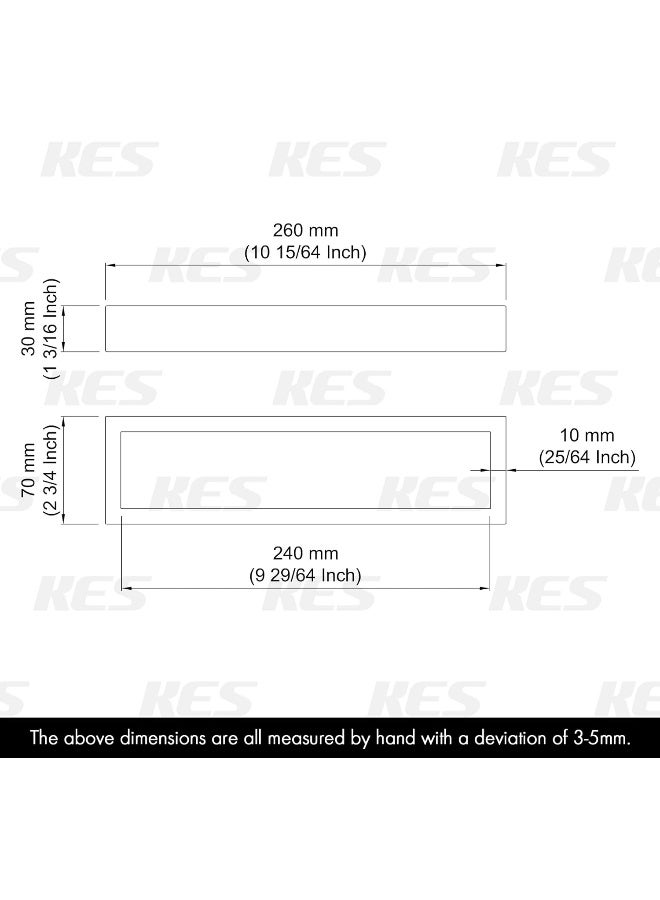 Kes KES Hand Towel Holder Black Towel Ring 10 Inch Towel Holder Matte Black Modern Wall Mount SUS304 Stainless Steel  - Image 3