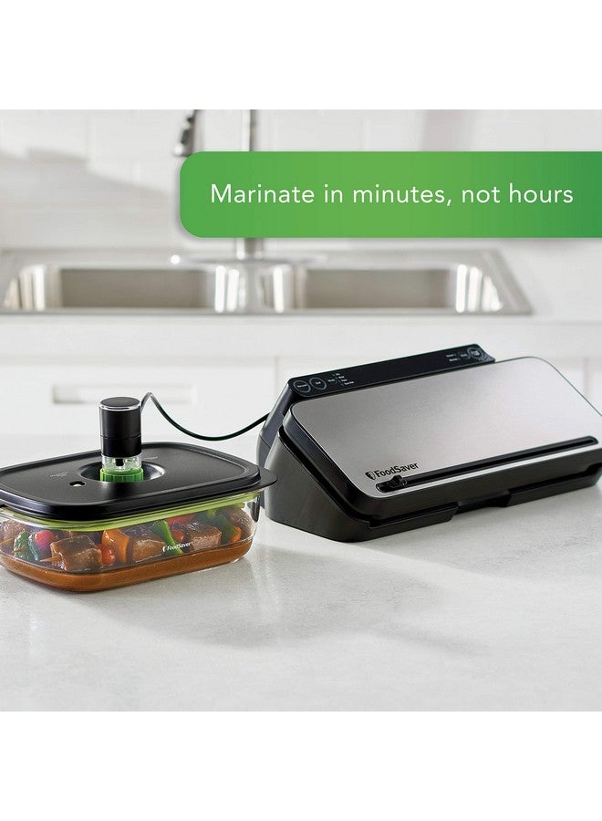 FoodSaver فود سيفر 2129973 للحفظ والتتبيل 10 أكواب حاوية فراغية - للحفظ السريع أو التخزين في الفريزر والمخزن - Image 4