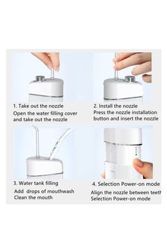 خيط تنظيف الأسنان المائي اللاسلكي للأسنان ، 3 أوضاع IPX7 مقاوم للماء للاستخدام المنزلي للسفر وخيط تنظيف الأسنان من أجل دعامات الأسنان والعناية بالجسور ومنظف الأسنان المائي مع 4 خيط تنظيف - pzsku/Z2EFA142E6CEC149251EEZ/45/_/1709026179/feebf72d-92b8-489a-b9c7-ddd2043dd7f0