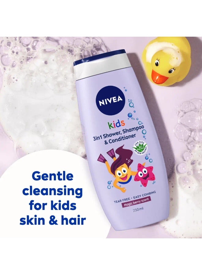 Nivea 3 In 1 Shower Gel Shampoo And Conditioner For Kids 500 ML - Image 2