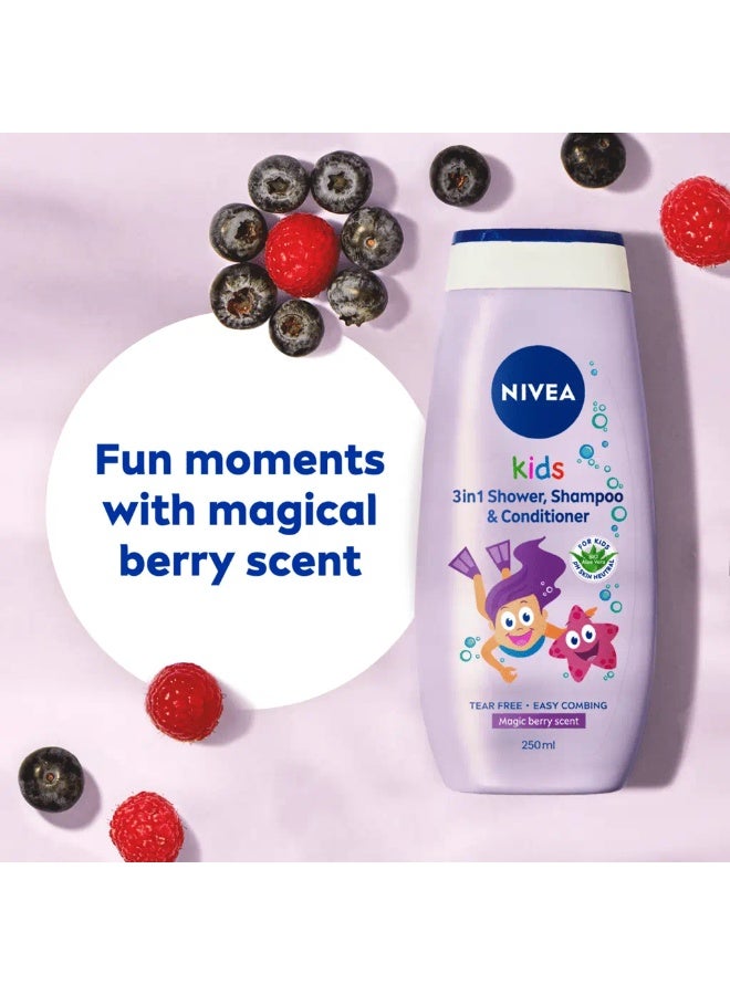 Nivea 3 In 1 Shower Gel Shampoo And Conditioner For Kids 500 ML - Image 4