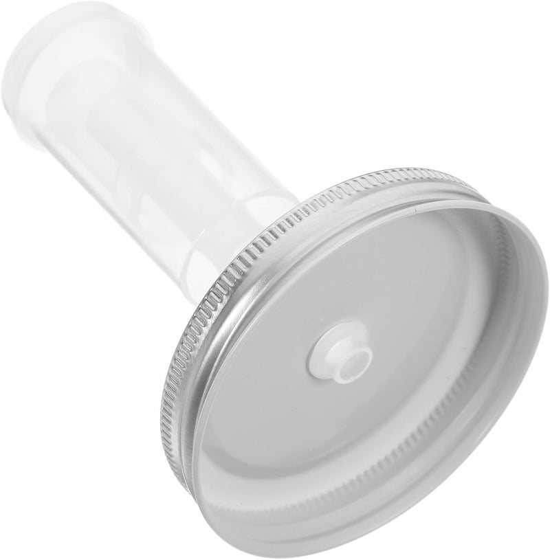 Wide Mouth Fermenting Lid Mason Jar Accessory 86mm Aluminum Cover One-way Airlock Suitable for Pickling and Canning Jars - Image 1