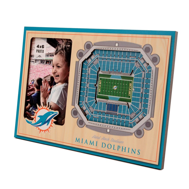 YouTheFan NFL Miami Dolphins 3D StadiumViews Picture Frame - Image 1