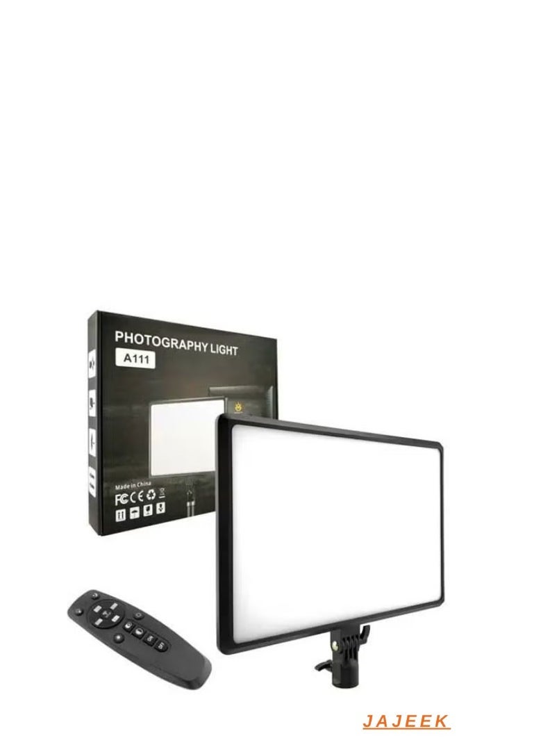 JAJEEK A111 Photography Light with Remote – Adjustable 3200-6000K LED Lighting for Studio & Video Photography, Dimmable with Stand, Remote Control for Precise Lighting Control, Perfect for Portraits, Product Photography, and Content Creation - Image 1