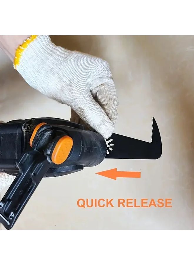 2pcs Multi Purpose Oscillating Saw Blades Quick Release Stainless Steel Serrated Edge - Image 5
