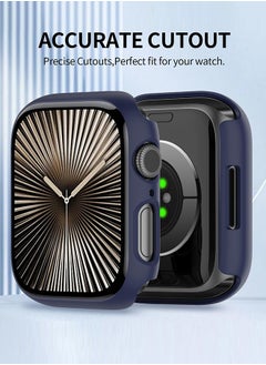 Tersely (3 Pack) Case Compatible with Apple Watch Series 10-46mm, Built-in Thin HD Tempered Glass Screen Protector Overall Cover Replacement for iwatch S10 2024  - Image 5