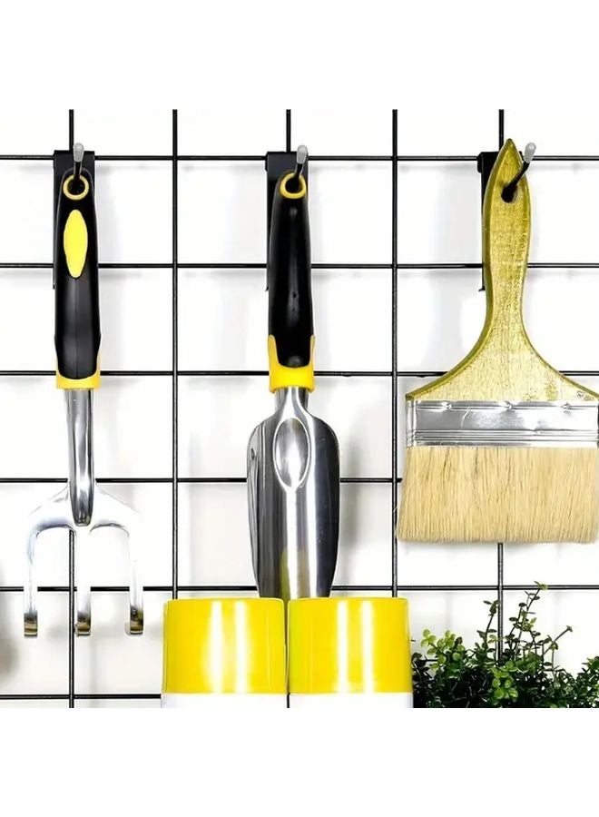 4 قطع خطافات ثقيلة من الحديد الزهر لشبكة الحائط، تخزين المعدات الرياضية المثبتة على الباب - Image 5