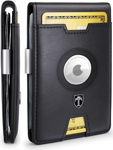 TRAVANDO AirTag* Wallet Mens Wallet with Money Clip Air Tag Wallet Card Holder RFID Blocking Bifold Gifts for Men - Image 5