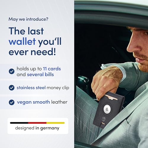 TRAVANDO AirTag* Wallet Mens Wallet with Money Clip Air Tag Wallet Card Holder RFID Blocking Bifold Gifts for Men - Image 3