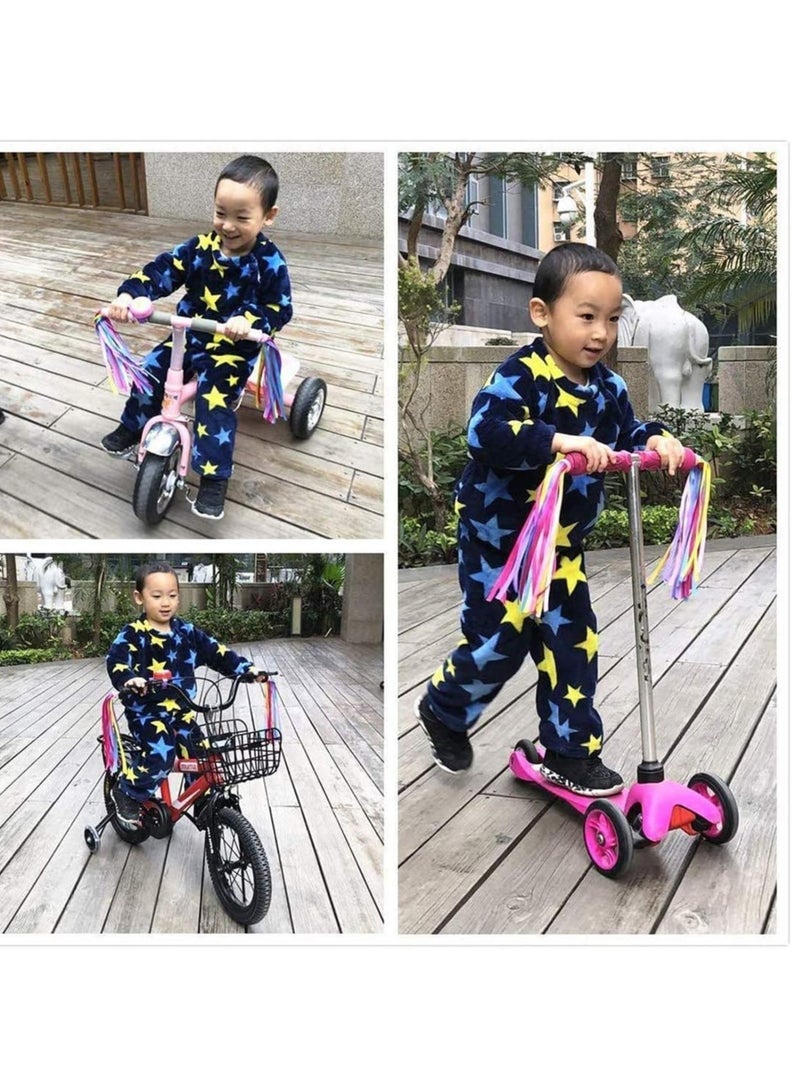 SYOSI 1 Pack Kids Bike Bell + 2 Packs Bike Streamers Children Bike Accessories Bicycle Handlebar Tassels and bell for Boys Girls Kids Children, Toddler Bike Bells - Image 4