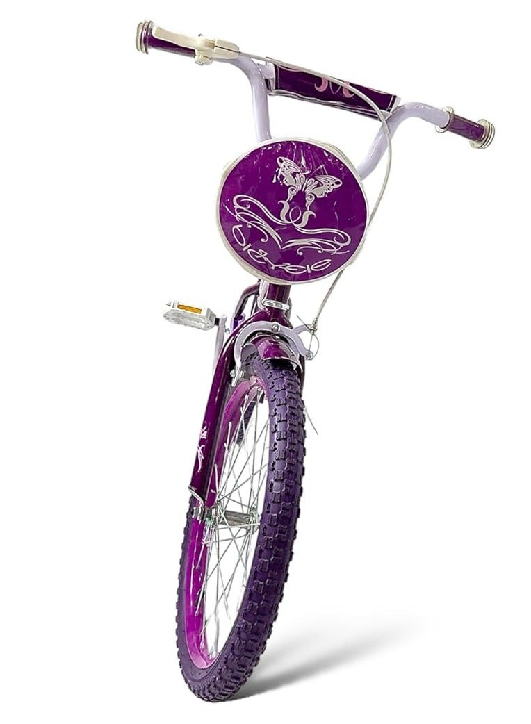 AL BADER Freestyle Kids Bike 20 Inch Bicycle for Girls Ages 8-16 Years, Red Color, With Kickstand, Colored Air Tires, With Small Bag, Hand & Foot Brakes, High Reliability Cycling Kickstand. - Image 3
