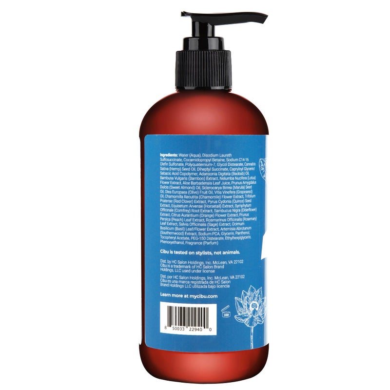 CIBU Balance Shampoo 30092 Nutrient-Rich Formula Moisturizes, Strengthens & Repairs Dry Hair | Sulfate-Free For All Hair Types and Textures | Gentle For Daily Use for Clean, Healthy Shine 1 Liter - Image 2