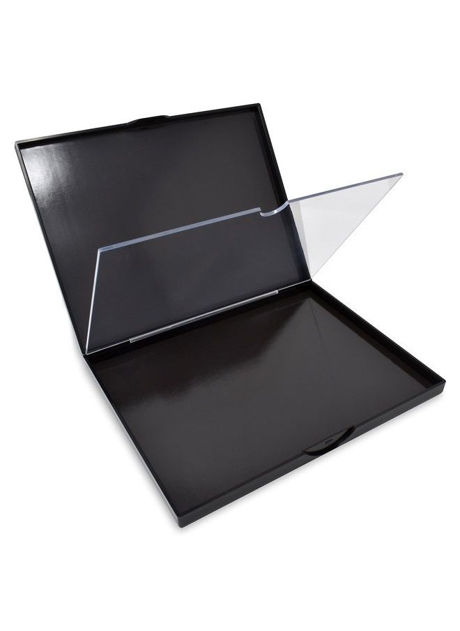 Adept Cosmetics - The Adept Palette in Singularity Black - Double Sided Magnetic Empty Palette with Divider, Holds Over 100 Single Round Standard Sized Eyeshadow Pans, Hardshell Case - Image 1