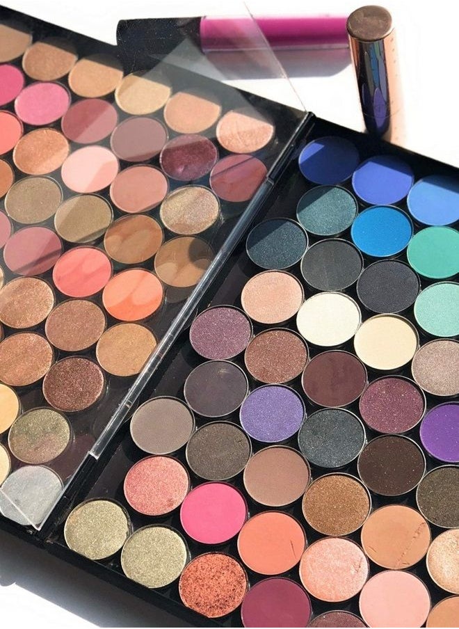 Adept Cosmetics - The Adept Palette in Singularity Black - Double Sided Magnetic Empty Palette with Divider, Holds Over 100 Single Round Standard Sized Eyeshadow Pans, Hardshell Case - Image 1