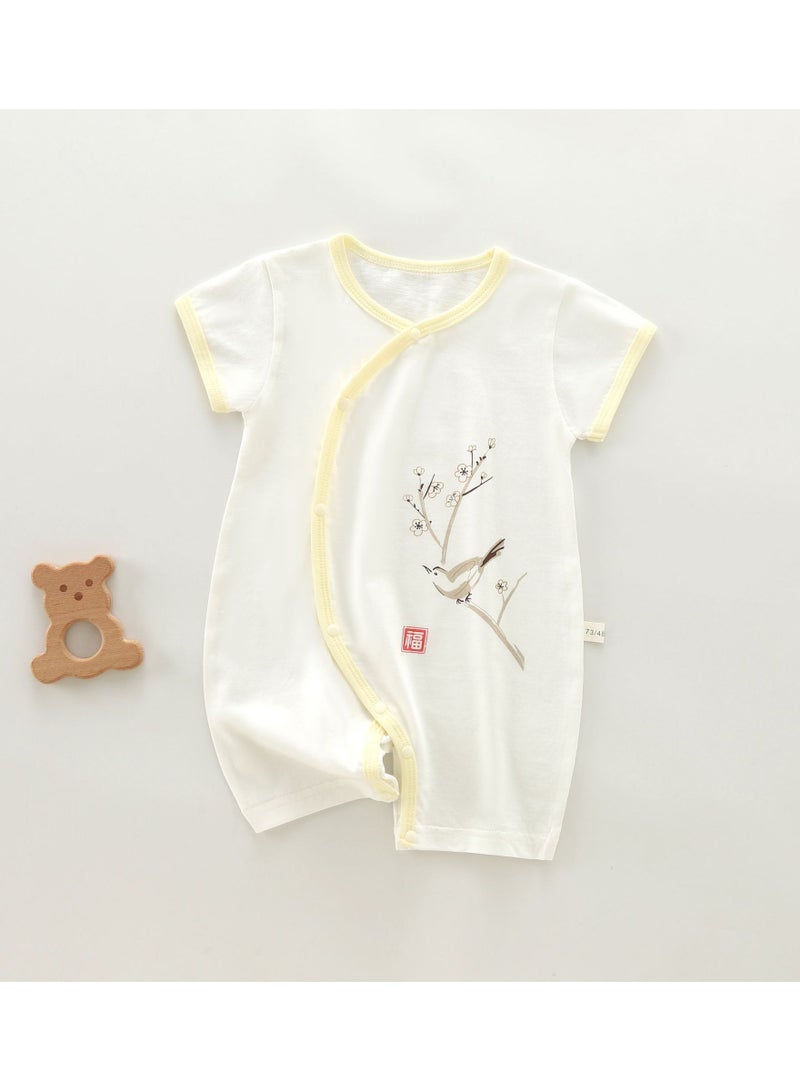Loquat Baby Summer Lightweight Breathable Short Sleeve Bodysuit