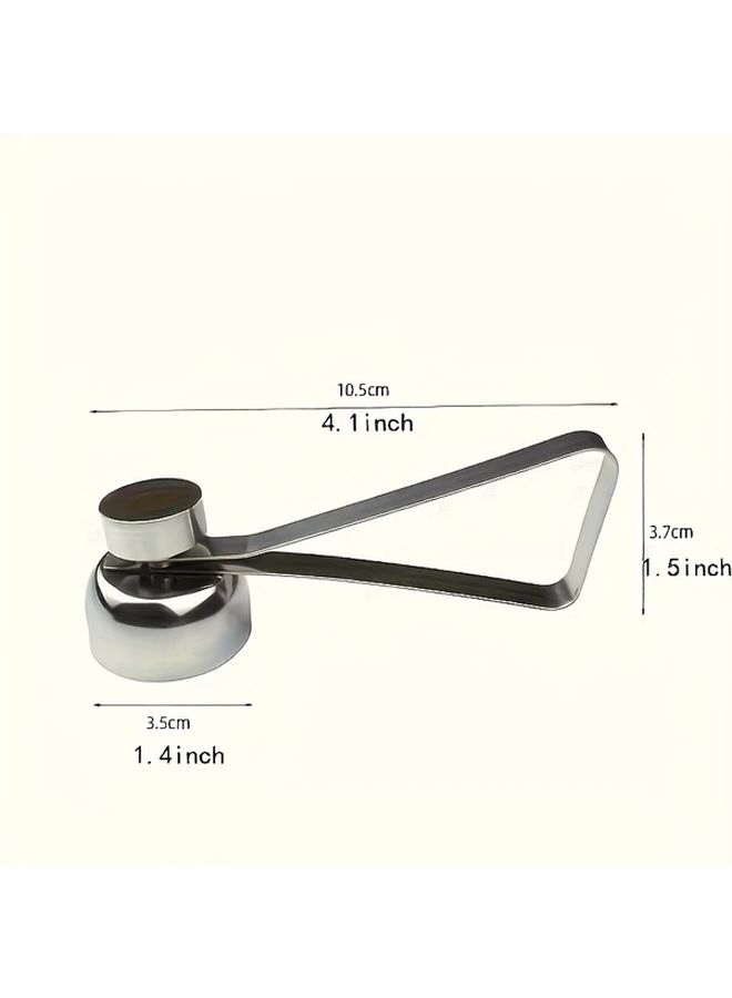 Silvery Stainless Steel Egg Topper Cutter Portable Serrated Edge Opener For Boiled And Raw Eggs - Image 3