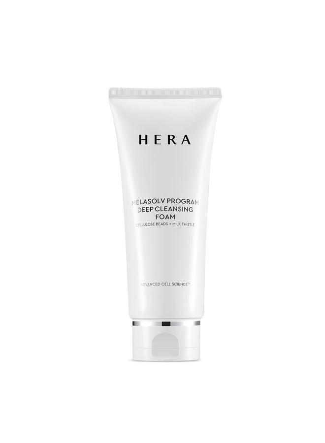 HERA Foaming Facial Cleanser – Professional Deep Cleansing Foam with Cellulose Beads and Milk Thistle – Antioxidant and Hydrating Foam Cleanser – For Bright and Soft Skin – 6.6 Ounce by Amorepacific - Image 1