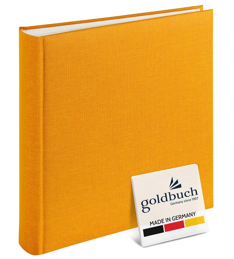 Goldbuch photo album summertime 25x25 cm 60 pages with glassine yellow 30x31 cm