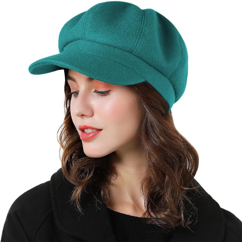 Sumolux Women Beret Newsboy Hat French Wool Cap Classic Autumn Spring Winter - Image 2