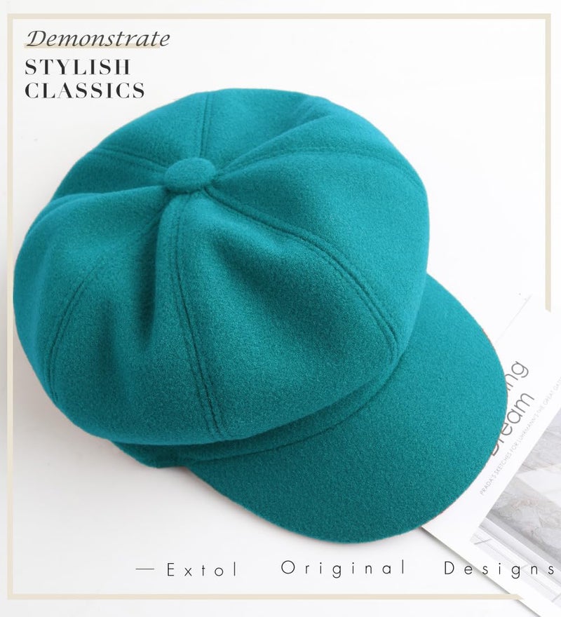 Sumolux Women Beret Newsboy Hat French Wool Cap Classic Autumn Spring Winter - Image 5