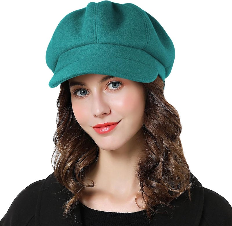 Sumolux Women Beret Newsboy Hat French Wool Cap Classic Autumn Spring Winter - Image 1