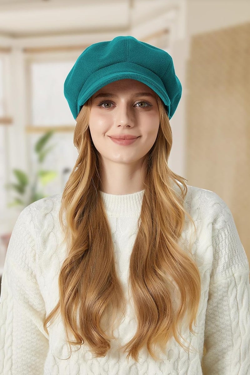 Sumolux Women Beret Newsboy Hat French Wool Cap Classic Autumn Spring Winter - Image 4