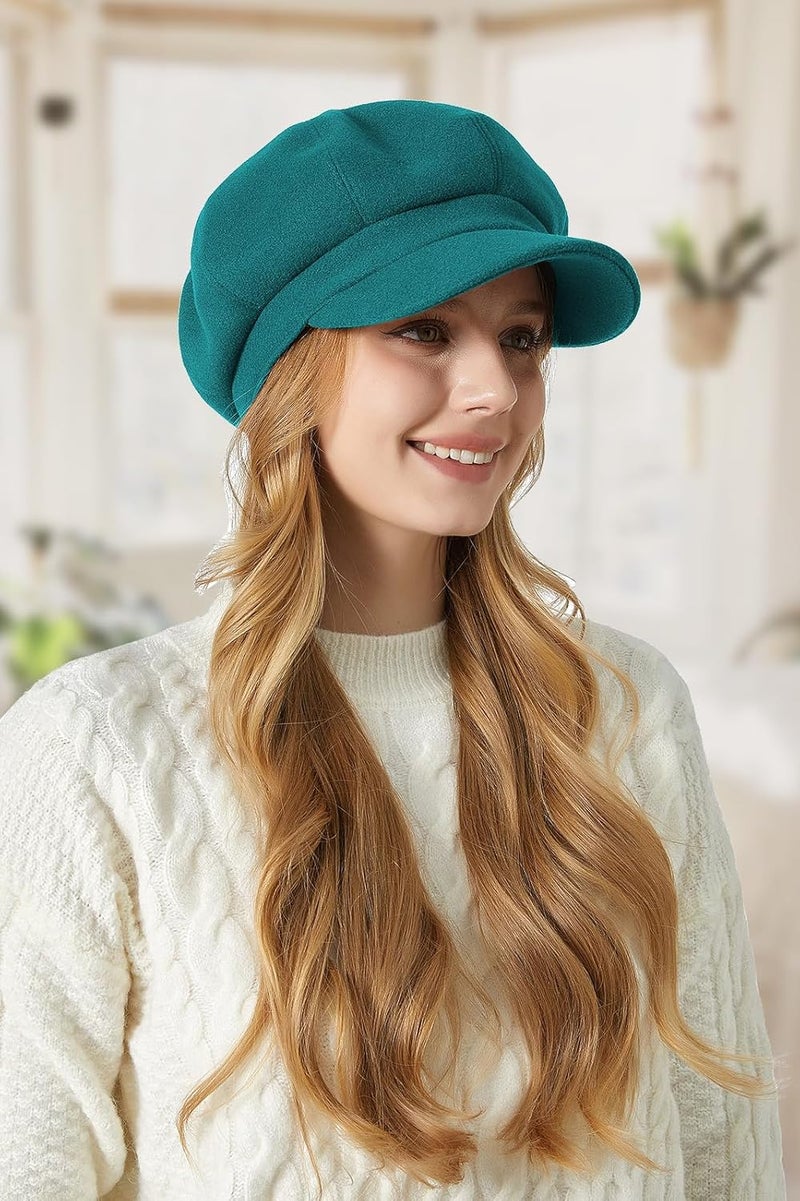 Sumolux Women Beret Newsboy Hat French Wool Cap Classic Autumn Spring Winter - Image 3