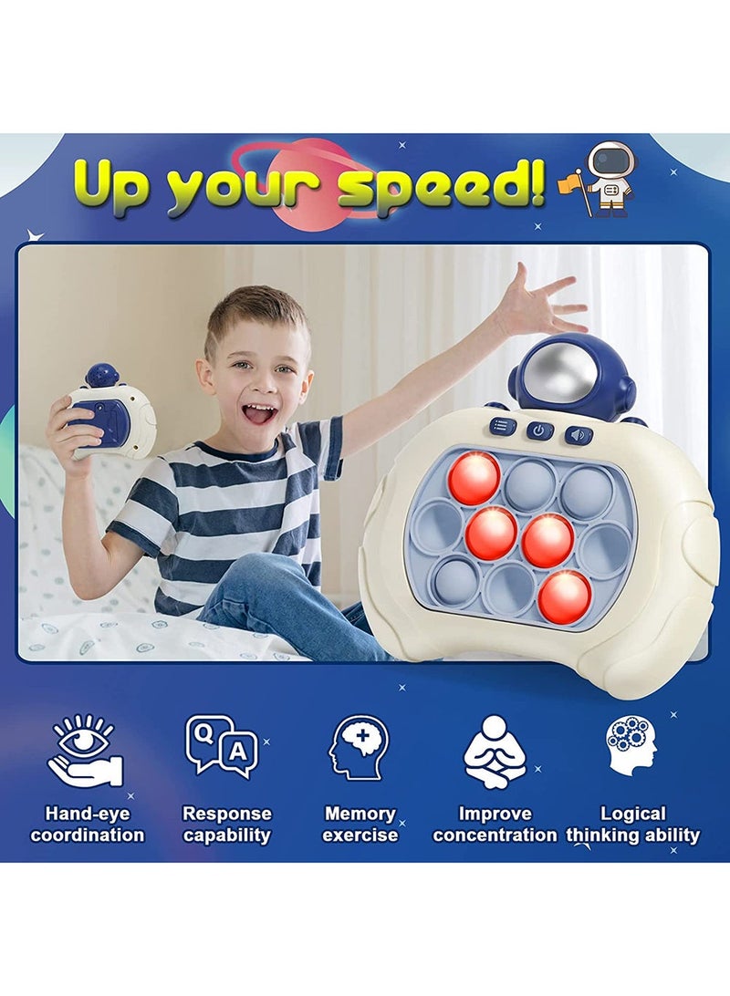Wish Electronic Quick Push Light Up Pop Game Fidget Toys for Adults and Kids with Puzzle Game Machine Push Pop Bubble Fidget Sensory Toy Birthday Gifts - Image 2