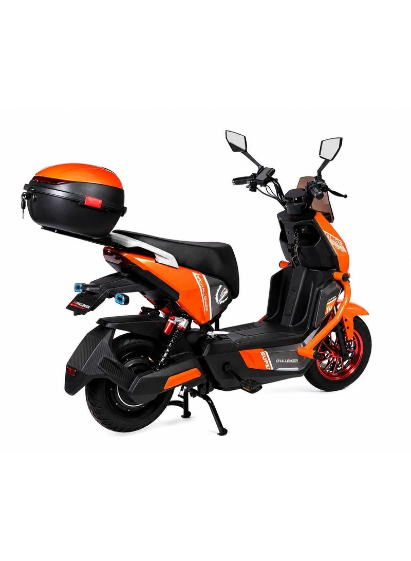 Challenger Motorcycle-shaped scooter with a storage box - 60V 20,000Ah lithium battery - 1500W motor - Colored rims - Image 3