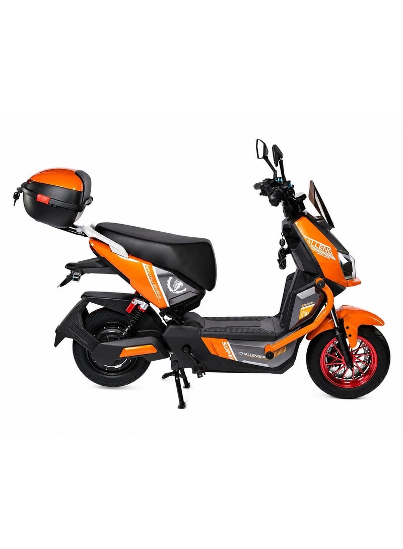 Challenger Motorcycle-shaped scooter with a storage box - 60V 20,000Ah lithium battery - 1500W motor - Colored rims - Image 2