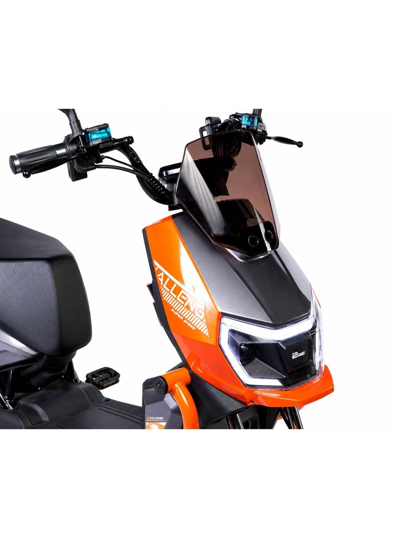 Challenger Motorcycle-shaped scooter with a storage box - 60V 20,000Ah lithium battery - 1500W motor - Colored rims - Image 5