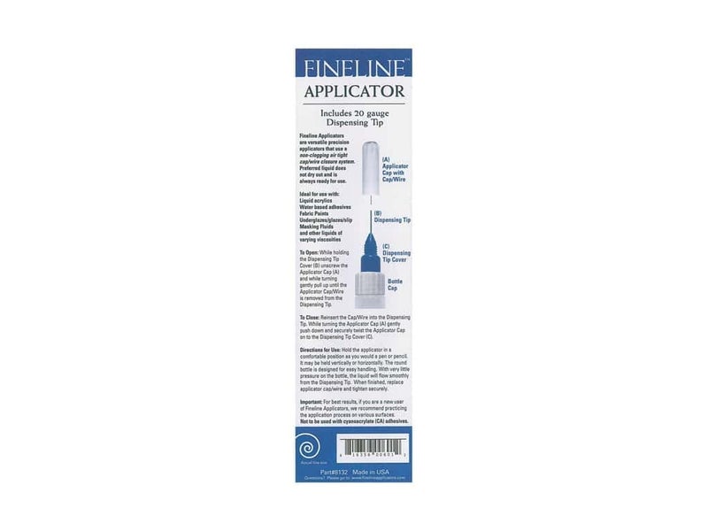 Fineline Applicators 1 oz Empty Fineline 20 Gauge Precision Applicators (3 Per Pack) - Image 2