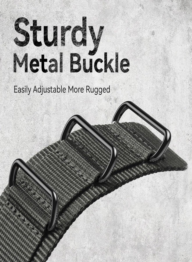 SUNFWR Rugged Nylon Band for Apple Watch Ultra 3&2&1 49mm 46mm 45mm 44mm 42mm Men,Velcro Tactical Military Strap for iWatch Series 11/10/9/8/7/6/5/4/3/2/1/SE - Image 4