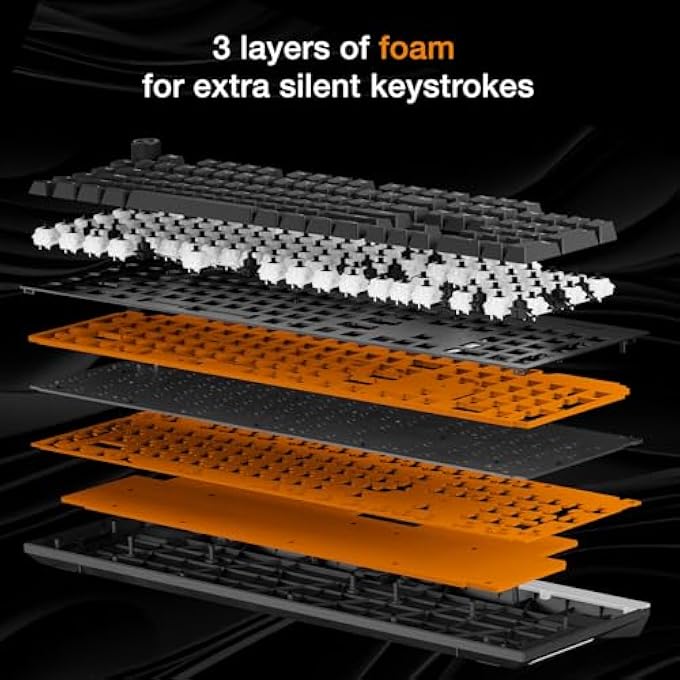 be quiet! LIGHT MOUNT SILENT LINEAR FR ISO KEYBOARD, MECHANICAL SWITCHES, 3 FOAM LAYERS, EXTRA-QUIET, PRE-LUBRICATED SWITCHES, DOUBLE LAYER PBT KEYS, 3D MEDIA WHEEL ARGB DIFFUSER - Image 3