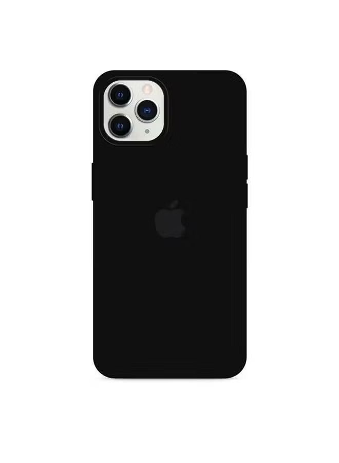 IAF IPhone 12 Pro Max Protective Ultra Slim Fit Case Liquid Silicone Gel Cover with Full Body Protection Anti-Scratch Shockproof Case For iPhone 12 PROMAX Liquid Silicon Black - Image 1