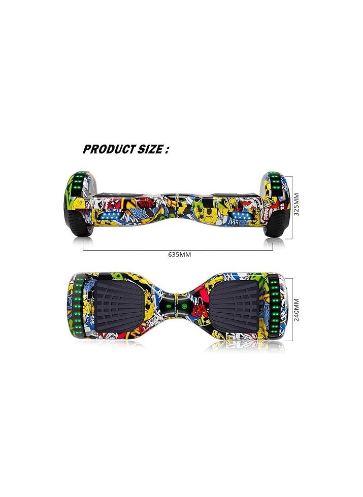 Generic - hover board 6.5 inch with bluetooth color joker - Image 1