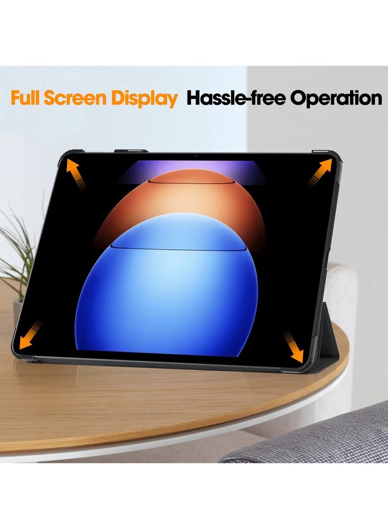 يوارب كينج Xiaomi Pad 7 / Pad 7 Pro / Xiaomi Pad 8 / Pad 8 Pro السقالات الصلبة فائقة النحافة الذكية ، الاستيقاظ التلقائي / النوم الأسود - Image 4