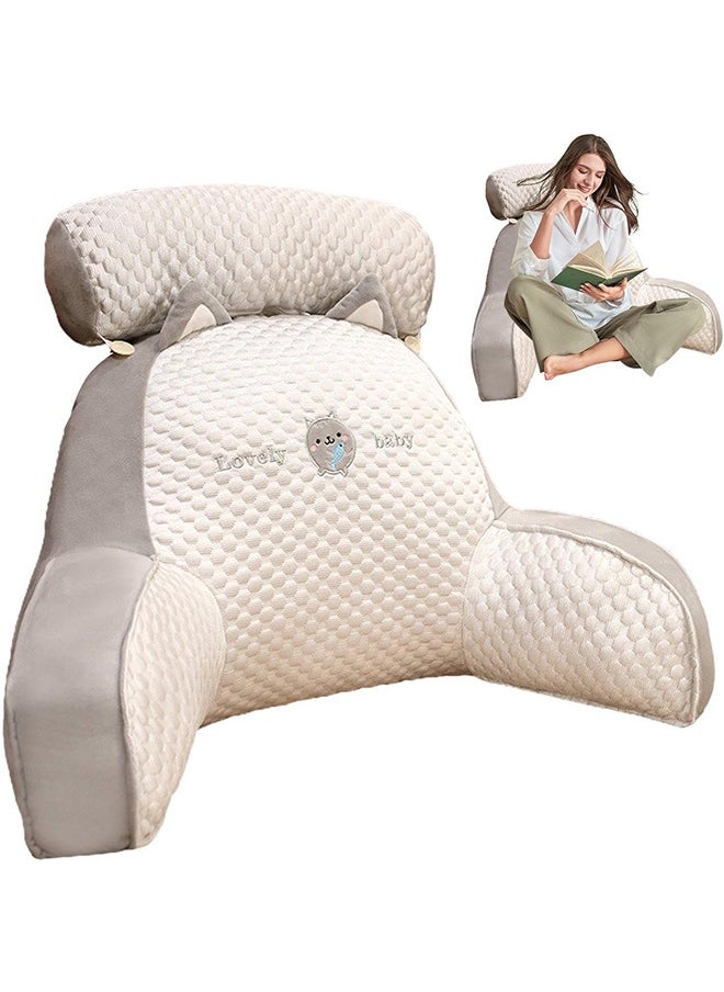 JCB CHIC - Bedhead Backrest Pillow Sofa Cushion Dormitory Reading Pillow Pregnant Woman Waist Protection Cartoon Pattern Chair Cushion 75×50cm - Image 1