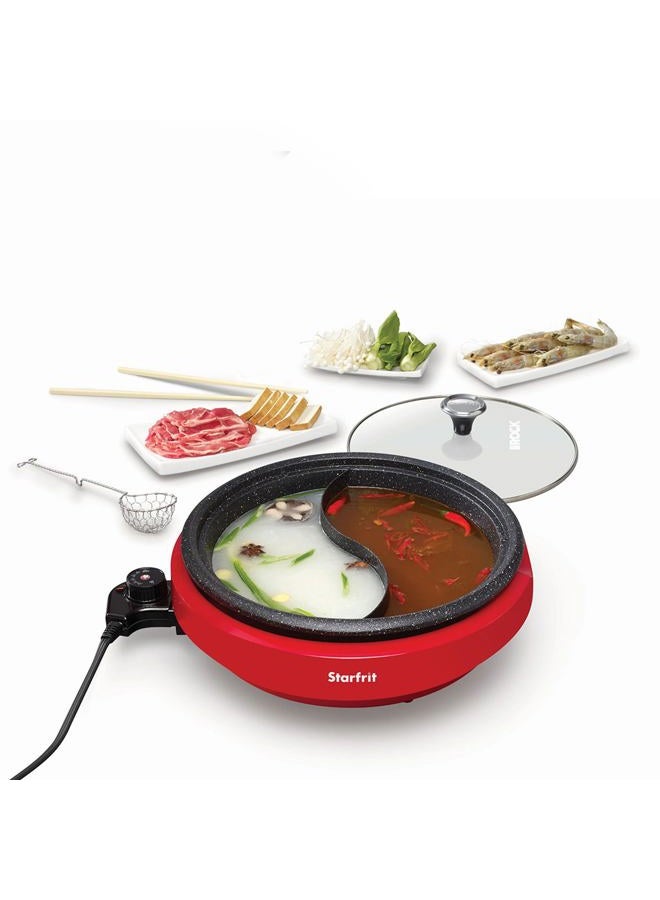 Starfrit THE ROCK by Starfrit 024425-002-0000 THE ROCK by Starfrit Dual-Sided 3.2-Quart Electric Hot Pot - Image 1